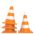Road traffic cone isolated on white background Royalty Free Stock Photo
