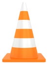 Road traffic cone isolated on white background Royalty Free Stock Photo