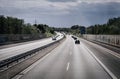 Road traffic on a german autobahn