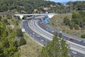 Road traffic landscape in Catalonia Royalty Free Stock Photo