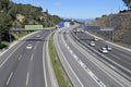 Road traffic landscape in Catalonia Royalty Free Stock Photo