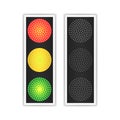 Road Traffic Light Vector. Realistic LED Panel. Sequence Lights Red, Yellow, Green. Go, Wait, Stop Signals. Isolated On Royalty Free Stock Photo