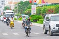 Road Traffic in Nha Trang Vietnam.