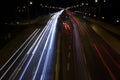 Road traffic at night