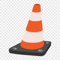 Road traffic orange cartoon cone