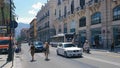 Road traffic in Palermo