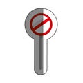 road traffic signal icon Royalty Free Stock Photo