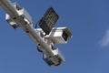 Road traffic surveillance camera Royalty Free Stock Photo