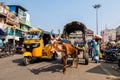 Road traffic in Tiruvannamalai.