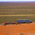 Road train in the Australian