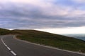 Road on the transalpina route in Romania. It is placed on the top of a mountain near Urdele Pass