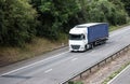 Road transport - Articulated lorry on the road Royalty Free Stock Photo