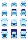 Road transport icon set