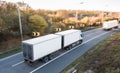 Road transport. Lorry on the road Royalty Free Stock Photo