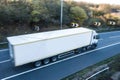 Road transport. Lorry on the road Royalty Free Stock Photo