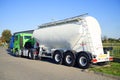 ARAD, ROMANIA, 27 OCTOBER, 2019: Rest hours for truck drivers. Drivers resting in a truck parking place. Royalty Free Stock Photo