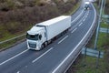 Lorry travelling on the motorway Royalty Free Stock Photo