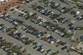 Parking Lot Aerial View Royalty Free Stock Photo