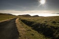 The road less traveled above sea of clouds in iraty mountains