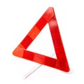 Road Triangle on White Background