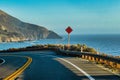 Road trip of california driving at Big Sur Royalty Free Stock Photo