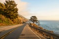 Road trip of california driving at Big Sur Royalty Free Stock Photo