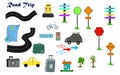 Road trip clipart vector