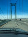 Delaware bridge, America, Blue skys over me Royalty Free Stock Photo