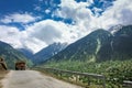 The scenic road to Sonamarg Royalty Free Stock Photo