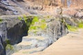 California Pacific Coastal beach rocks Royalty Free Stock Photo