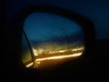 On the road. True colours, sunset, fairytale, darkness and lights Royalty Free Stock Photo