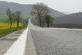 Road in Tulcea County, Romania Royalty Free Stock Photo