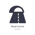 road tunnel icon. isolated road tunnel icon vector illustration from general collection. editable sing symbol can be use for web Royalty Free Stock Photo