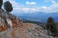 The road in the Turkish mountains.