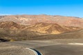 The road at the Ubehebe Crater in Death Valley National Park, California, USA Royalty Free Stock Photo