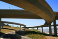 Road Under the Freeway Ramps Royalty Free Stock Photo