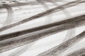 Road under the snow Royalty Free Stock Photo