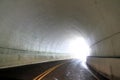 Road in underground tunnel Royalty Free Stock Photo