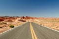Road through Valley of Fire Royalty Free Stock Photo