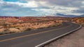 Road through Valley of Fire State Park Royalty Free Stock Photo