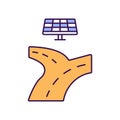 Road Vector Icon which can easily modify or edit. Royalty Free Stock Photo