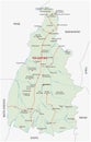 Road map of the brazilian state tocantins