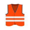 Road vest icon, flat style