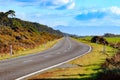 Road view nearly bruce bay west coast of south island new zealand Royalty Free Stock Photo