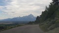 Road views of the Grand Tetons