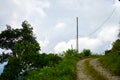 Road of Village in Mountain Range of East Sikkim Towards Lungchok Royalty Free Stock Photo