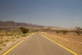 Road in Wadi Araba Royalty Free Stock Photo