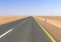 The road between Wadi Halfa and Khartoum.