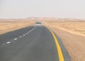 The road between Wadi Halfa and Khartoum.