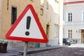 Road warning sign other danger Royalty Free Stock Photo